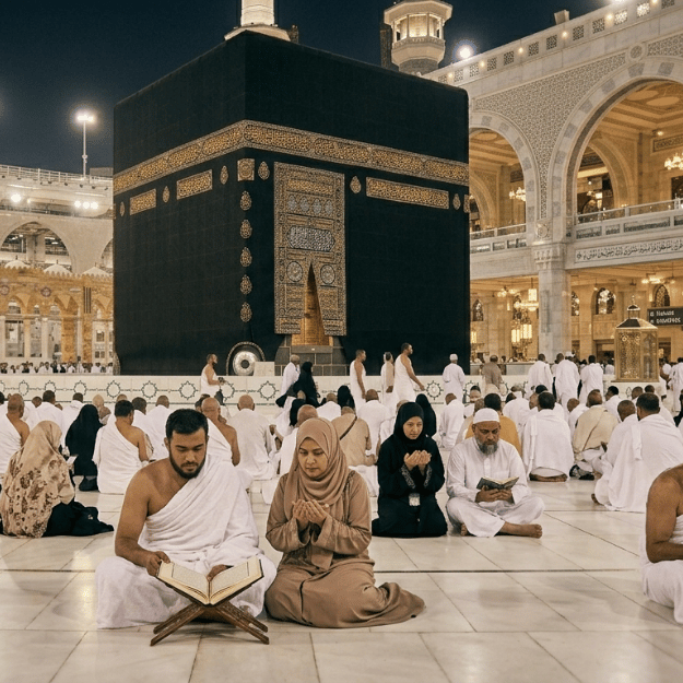 الوصول وأداء مناسك العمرة