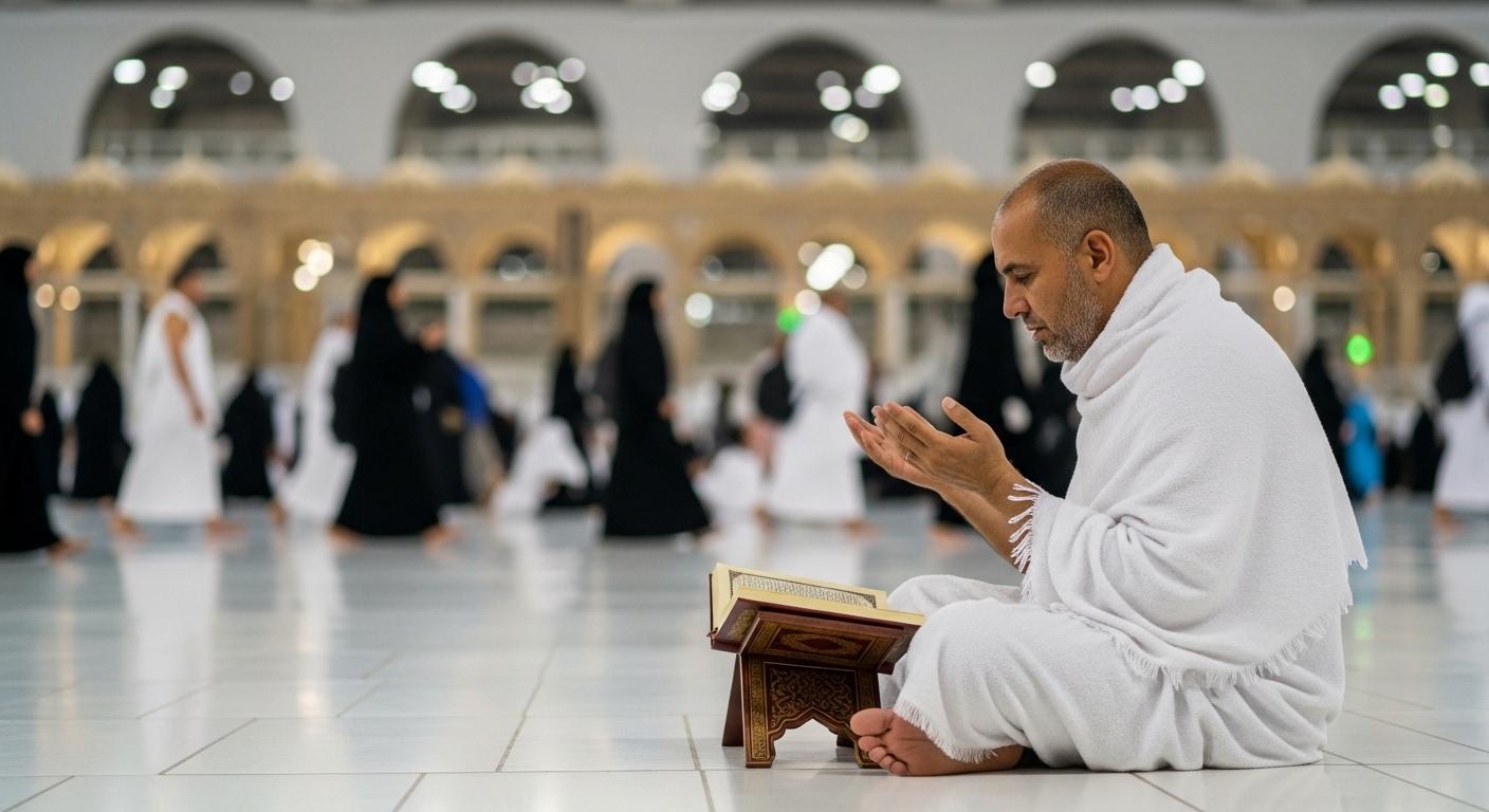 الوصول وأداء مناسك العمرة